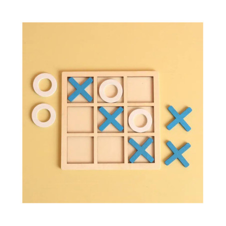 Jeu XO de Puzzle En Bois